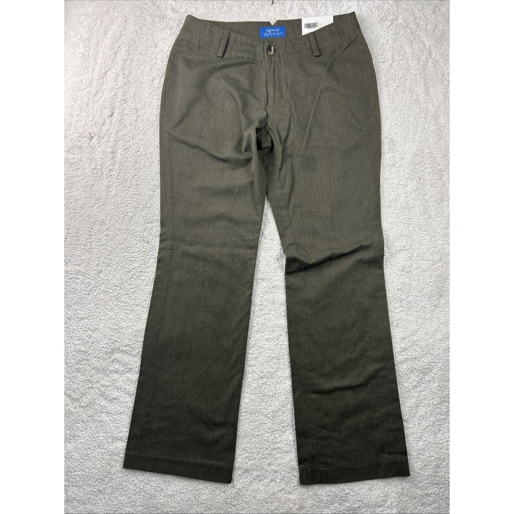 Natural Reflections‎ Womens Size 4 30x30 Olive Green Flair Leg Pants Classic